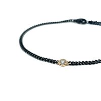 Bracciale Breda Gioielli in Acciaio Diamante 0.10 Ct B13-07NRW ACC-ORO - B13-07NRW ACC-ORO